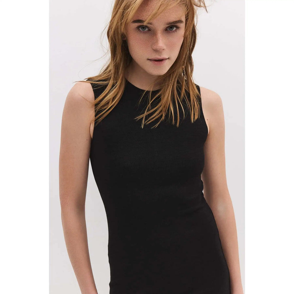 Slit Midi Dress