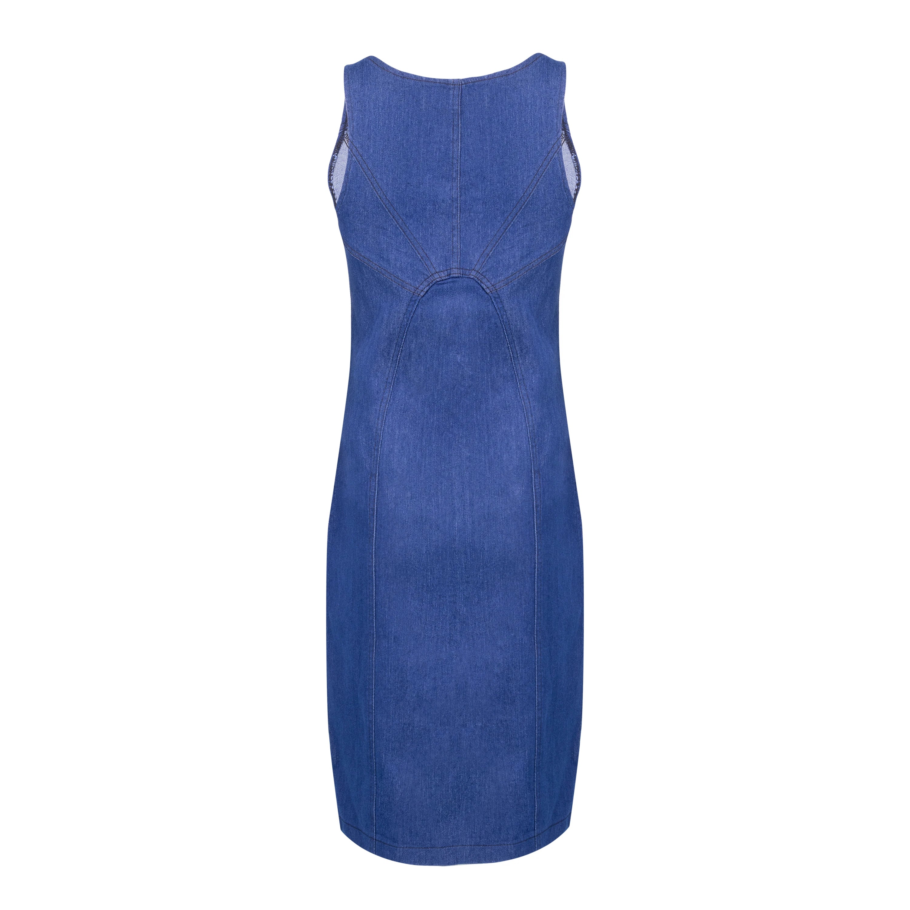 Sleeveless Denim Dress
