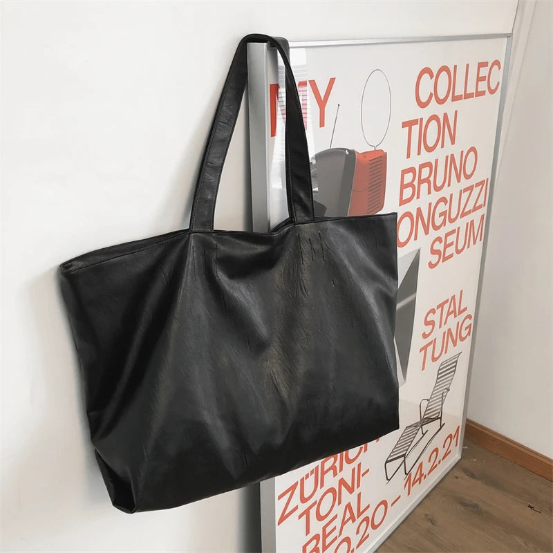 The Soft Leather Oversized Tote