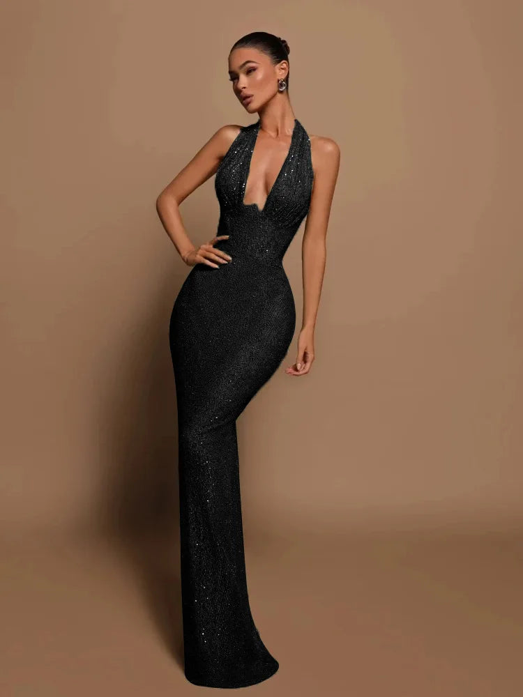 Sequin Lace Midi Dress