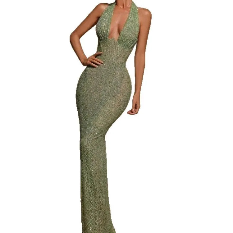 Sequin Lace Midi Dress
