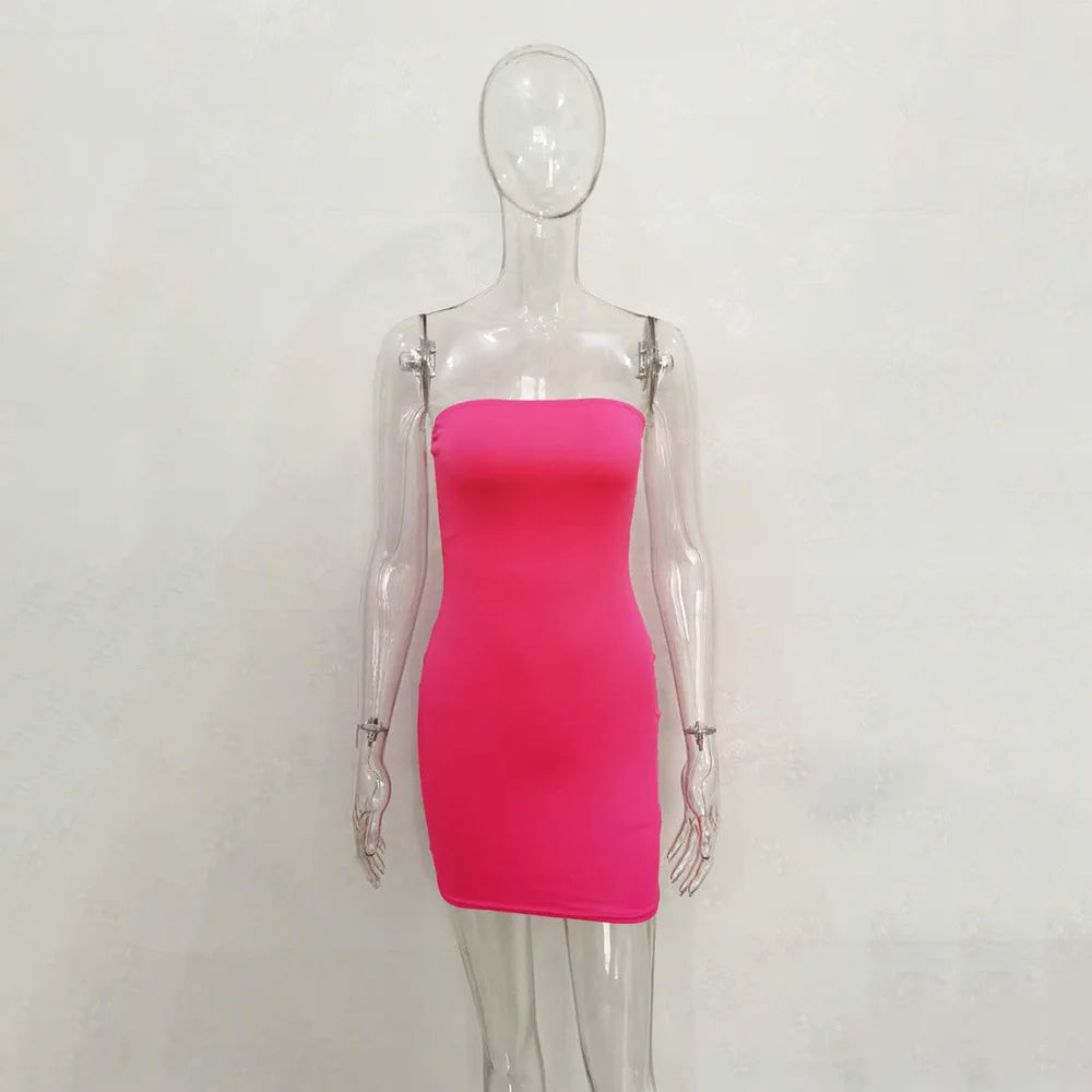 Strapless Tube Bodycon Dress