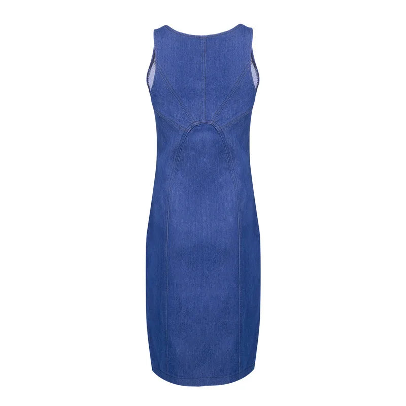 Sleeveless Denim Dress