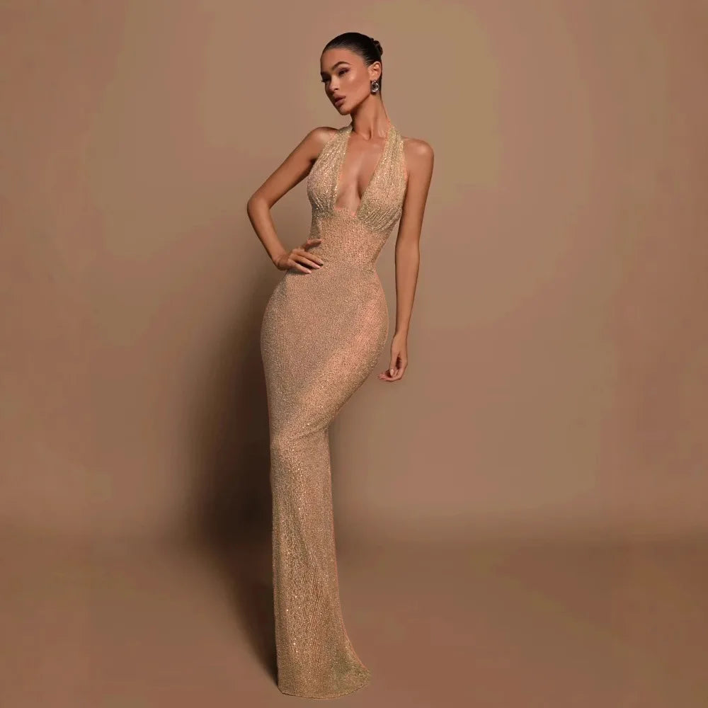 Sequin Lace Midi Dress