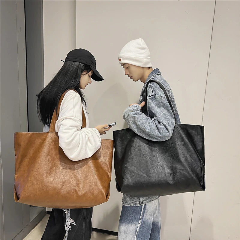 The Soft Leather Oversized Tote