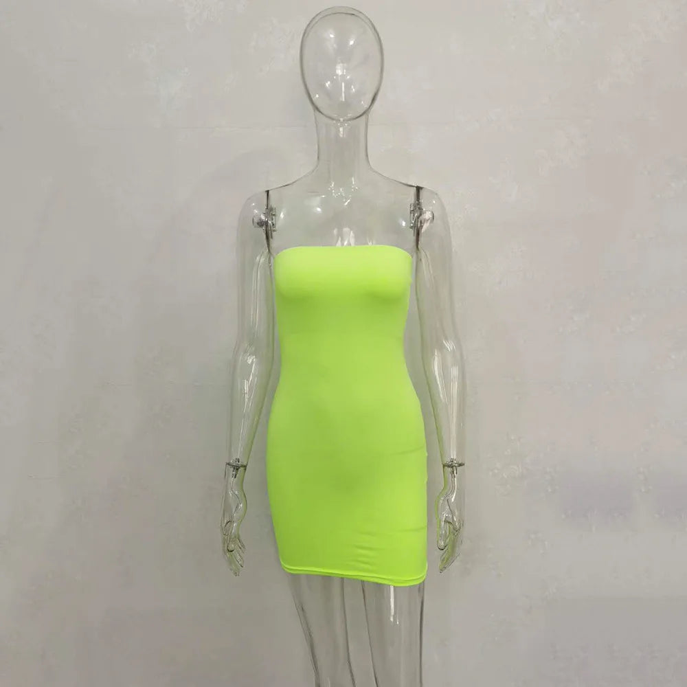 Strapless Tube Bodycon Dress