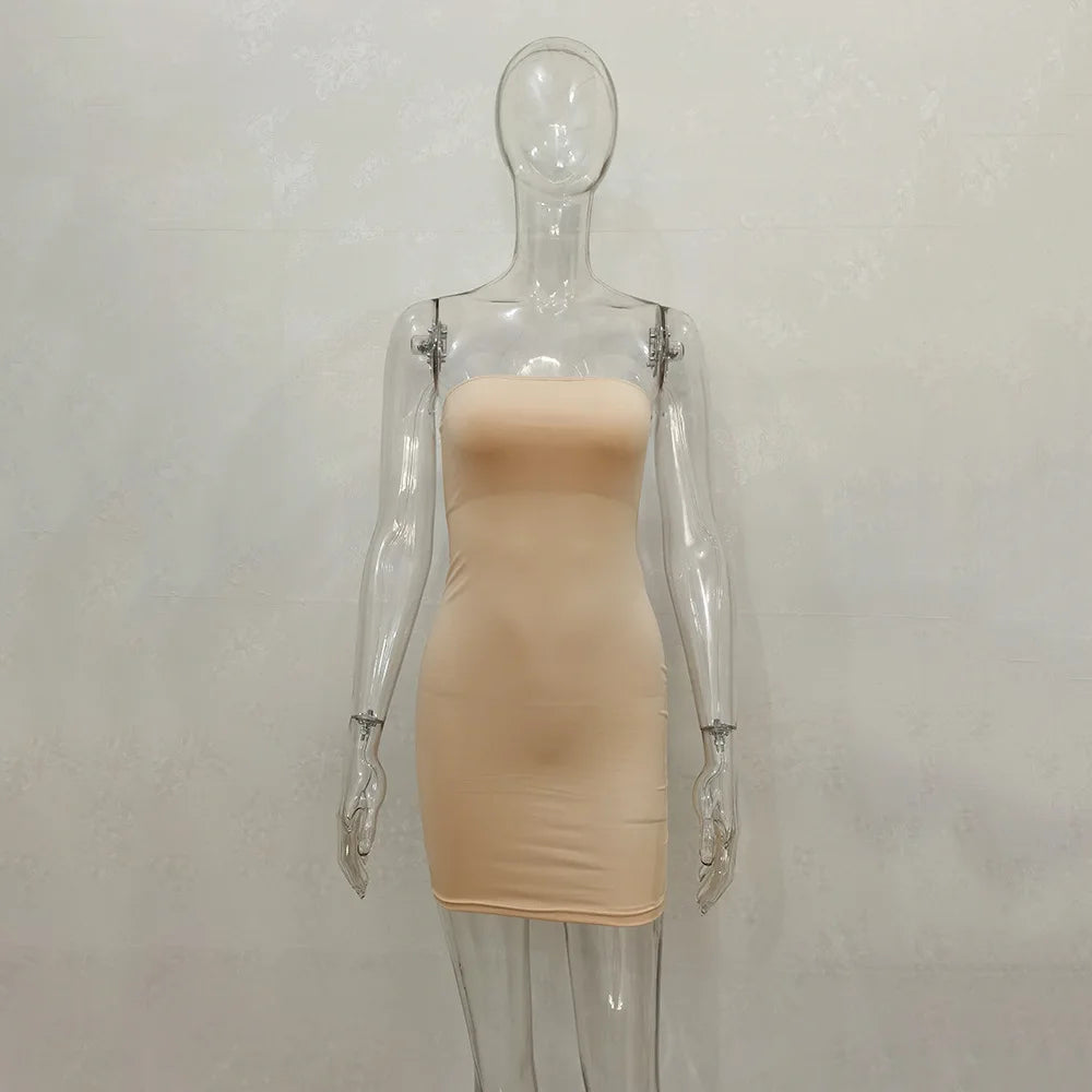 Strapless Tube Bodycon Dress