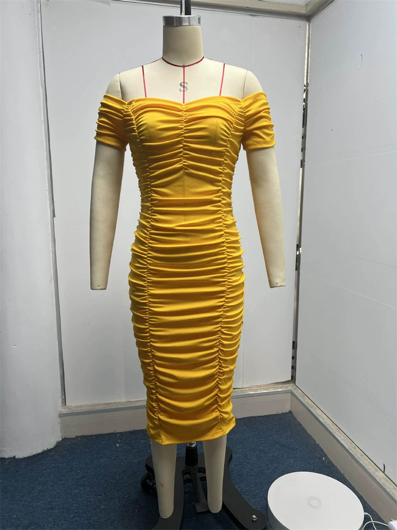 Off-Shoulder Sheath Dress