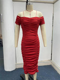 Off-Shoulder Sheath Dress