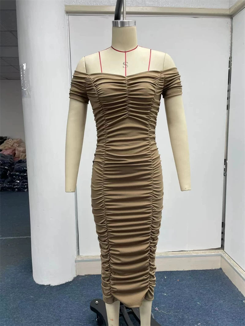Off-Shoulder Sheath Dress