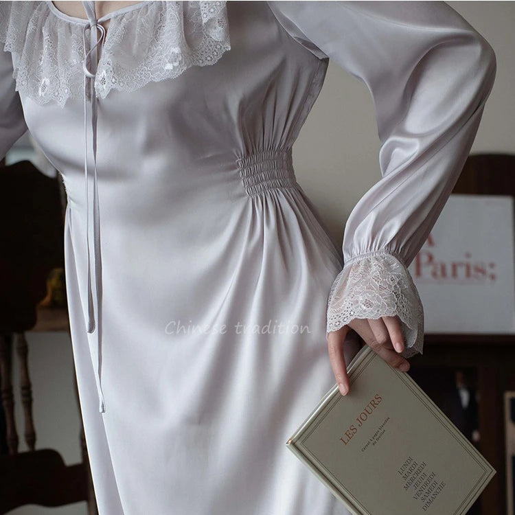 Vintage Satin and Lace Nightdress