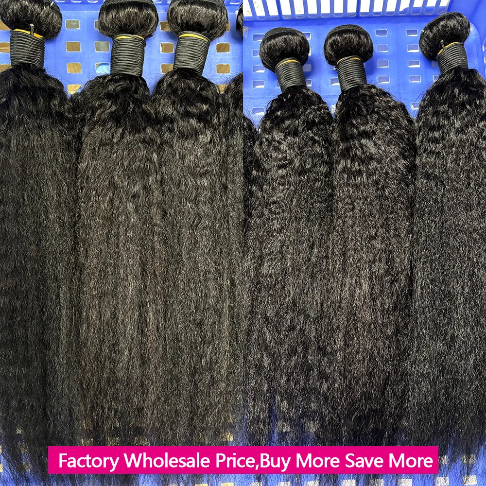 Deep Yaki / Kinky Straight Human Hair Bundles