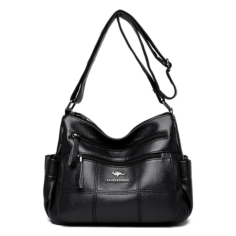 Leather Crossbody Tote