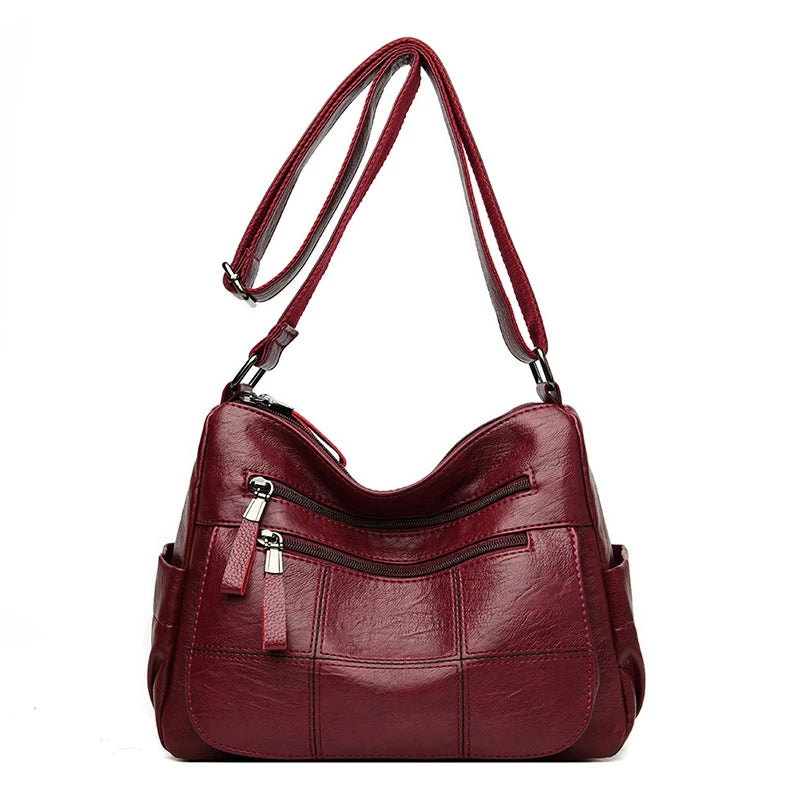 Leather Crossbody Tote
