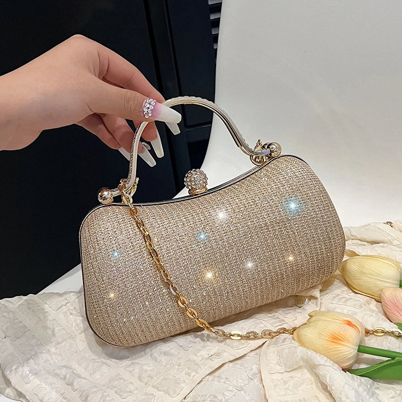 Buttoned Evening Clutch