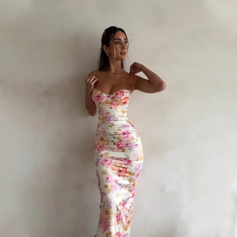 Floral Spaghetti Strap Dress