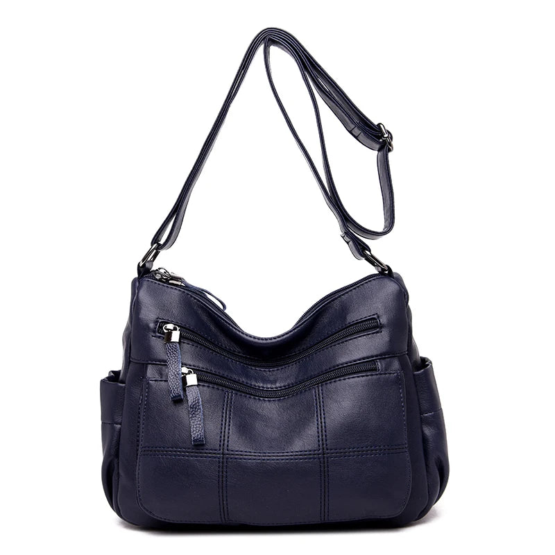 Leather Crossbody Tote