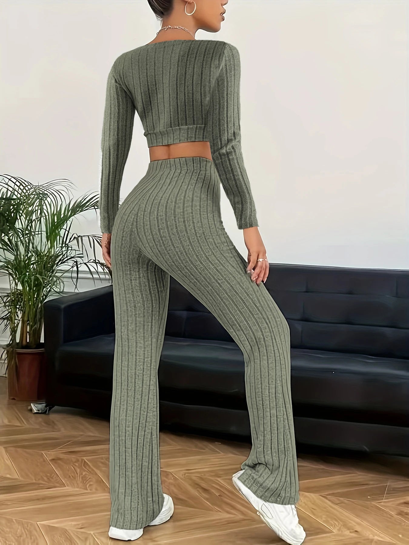 Fleece Silhouette Loungewear Set