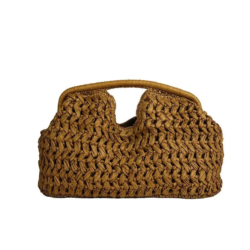 Woven Straw Shoulder Bag