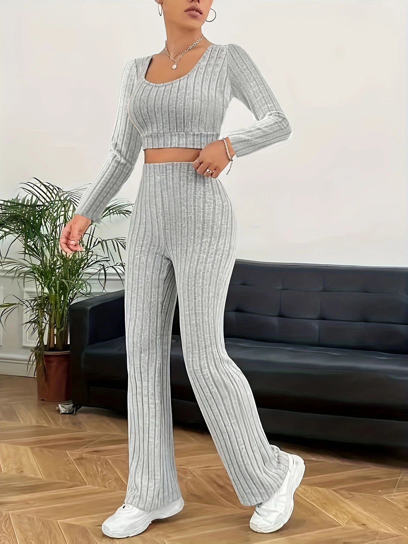 Fleece Silhouette Loungewear Set