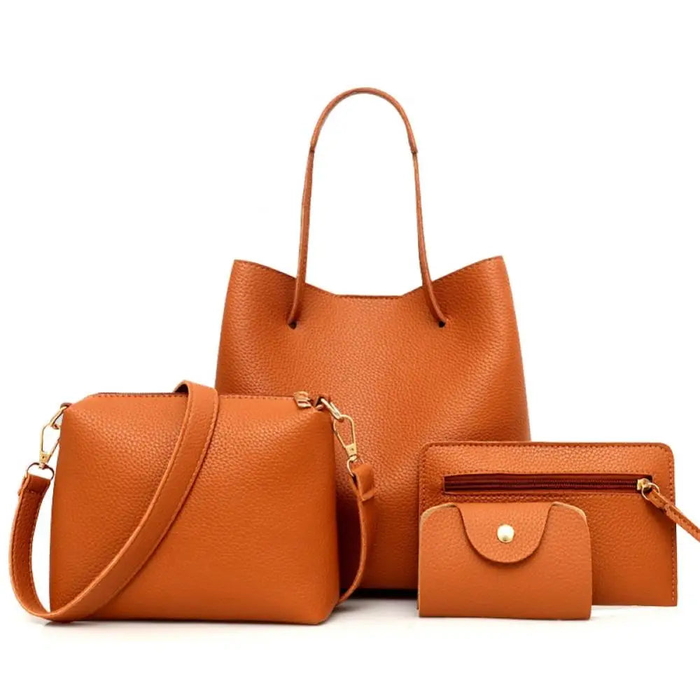 The 4 Piece Dream Faux Leather Handbag Set
