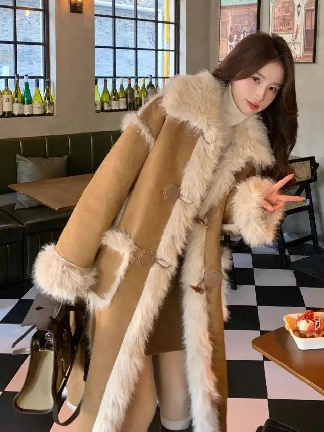 Luxury Shearling Parka Coat