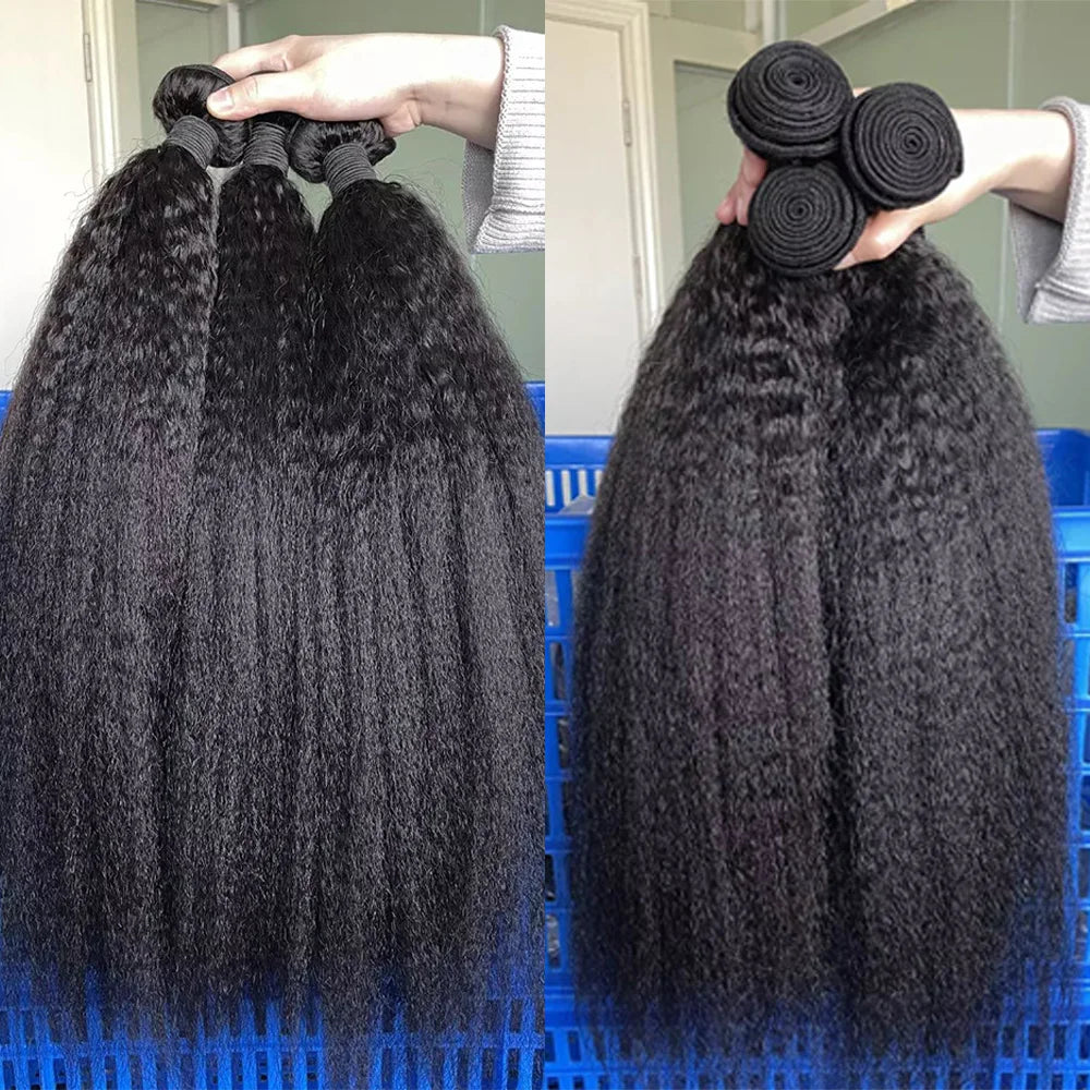 Deep Yaki / Kinky Straight Human Hair Bundles