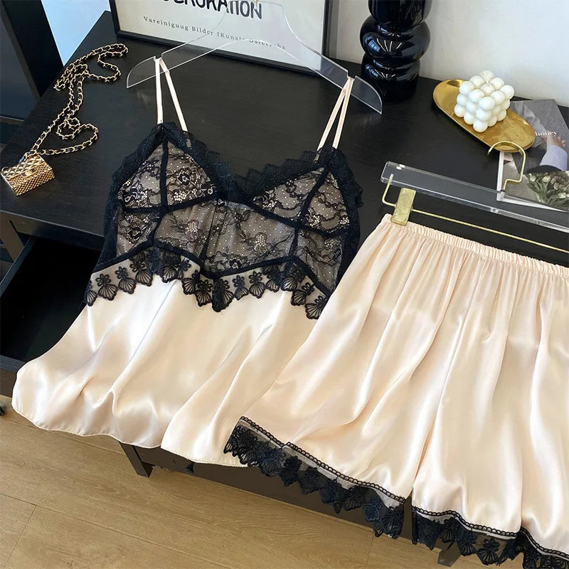 Suspender Lounge Set