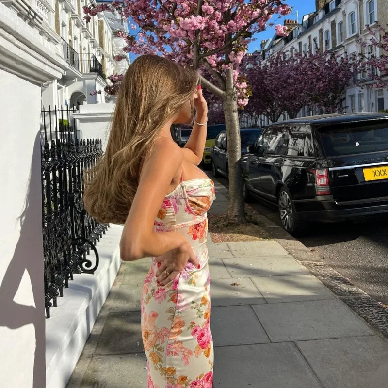 Floral Spaghetti Strap Dress