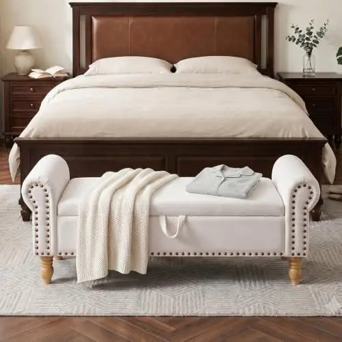 55" Queen End of Bed Storage Bench