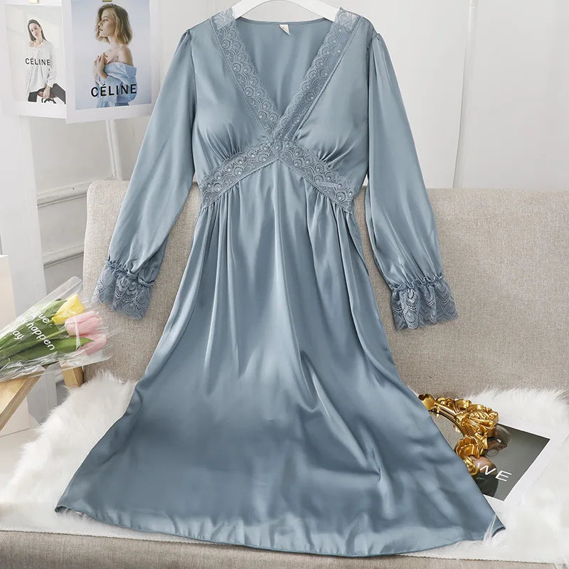 Vintage Satin and Lace Nightdress