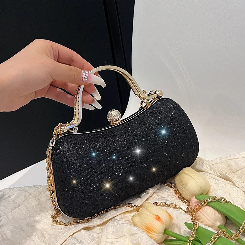 Buttoned Evening Clutch