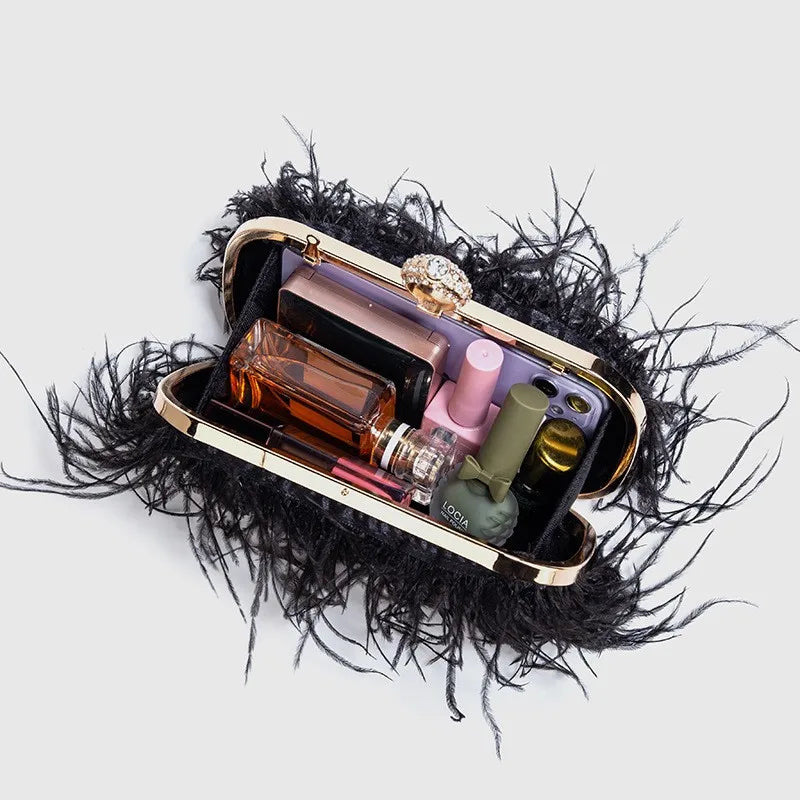 The Feather Clutch