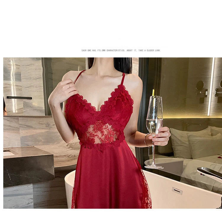 The Satin Lace Camisole Nightgown
