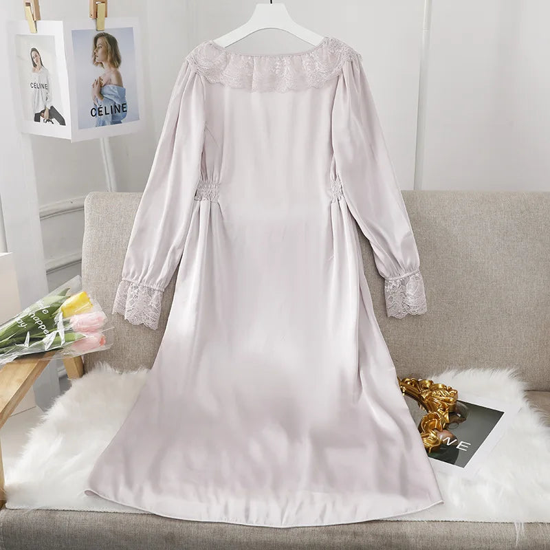 Vintage Satin and Lace Nightdress