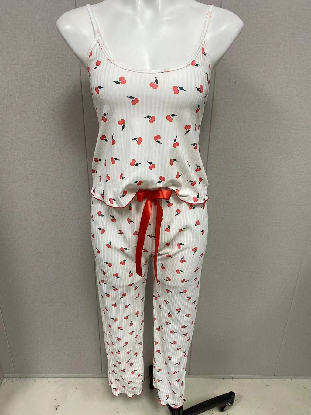 Heart Ribbed Cami & Pants Set