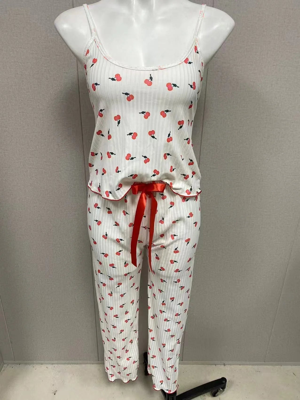 Heart Ribbed Cami & Pants Set