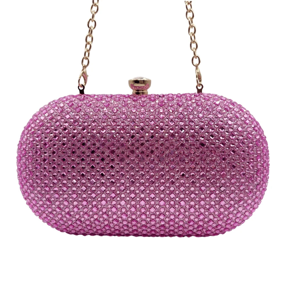 Rhinestone Crystal Clutch Purse