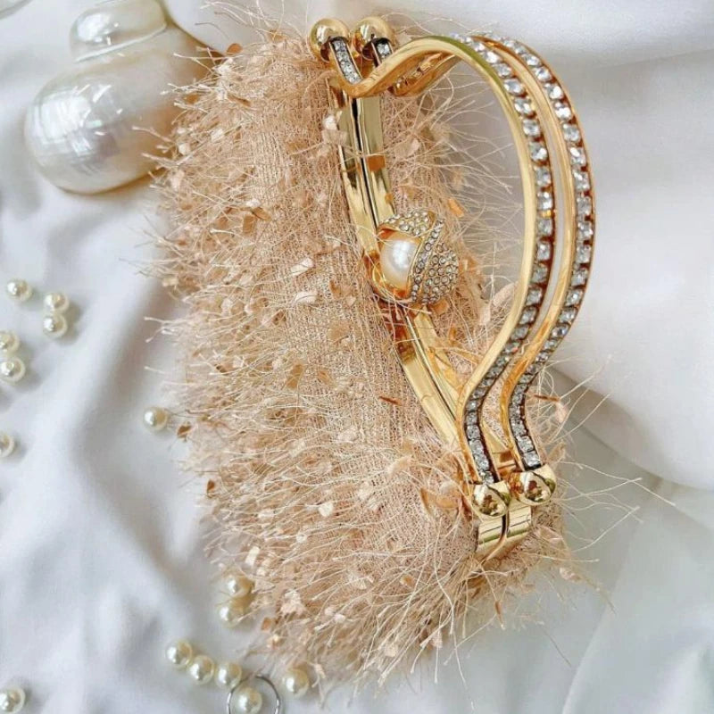 Feather Tassel Clutch