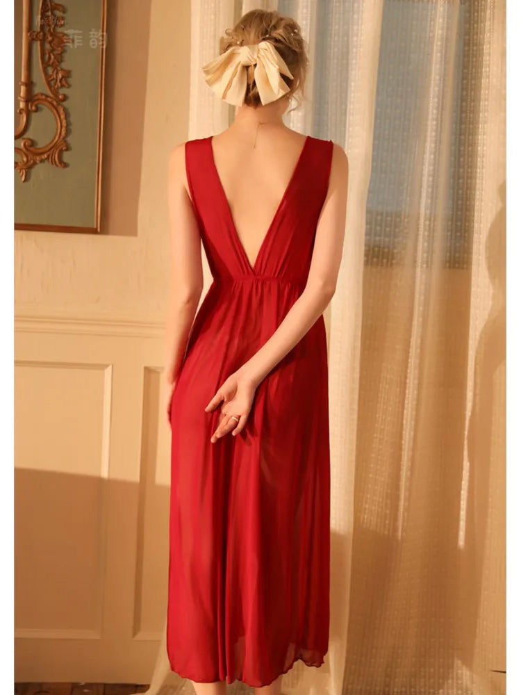 Lace Perspective Nightgown