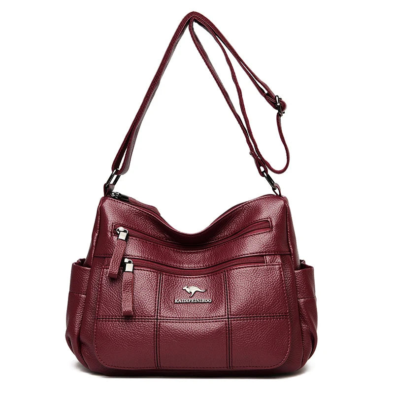 Leather Crossbody Tote
