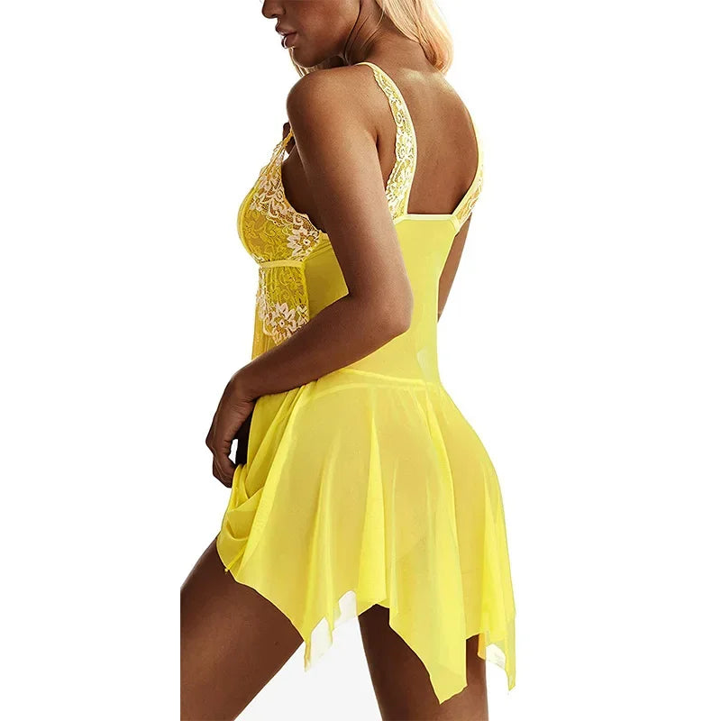 Mesh Babydoll Nightdress