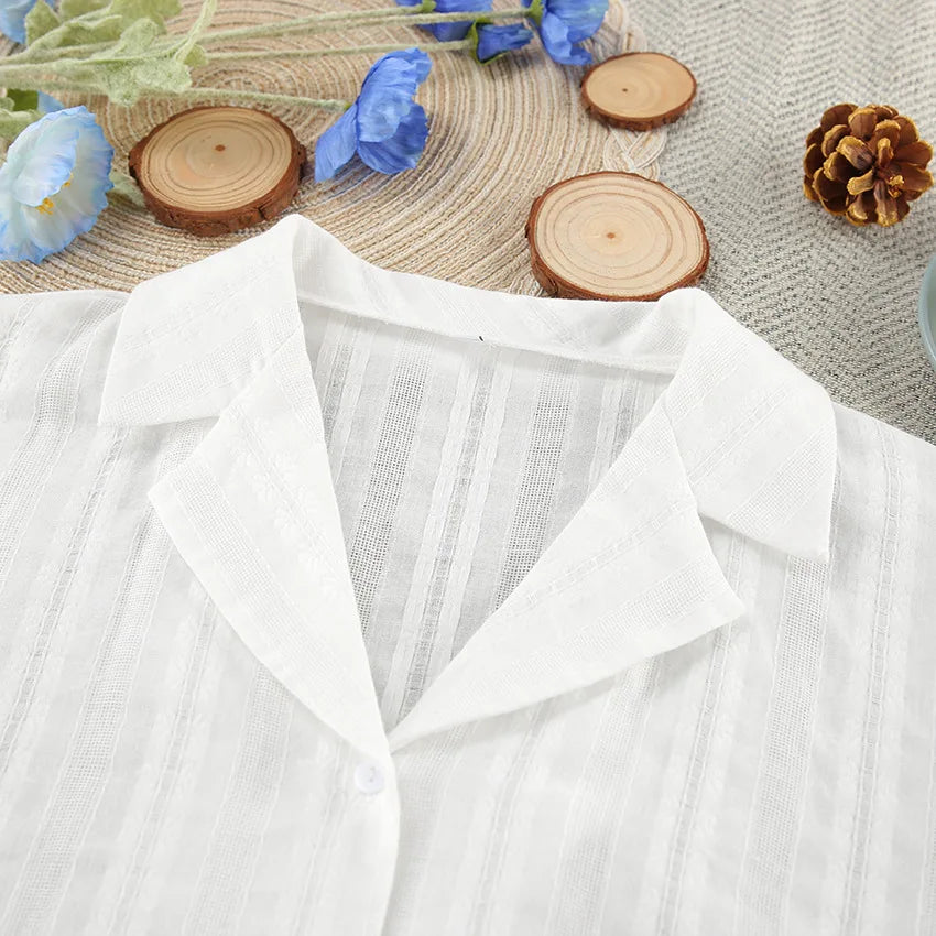 100% Cotton Ruffle Hem  Lounge Set