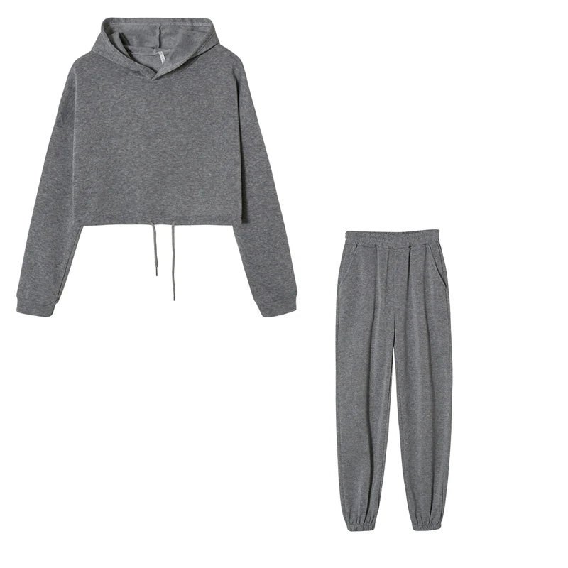 Hooded Sports Two-Piece Set