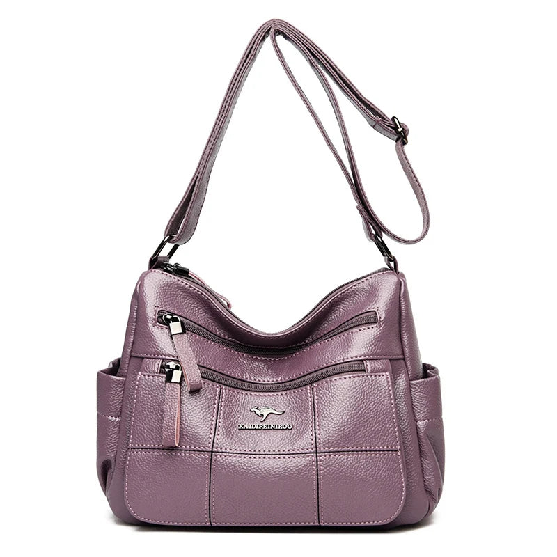 Leather Crossbody Tote