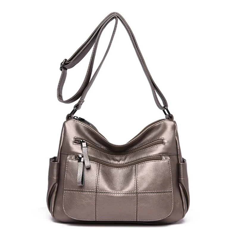 Leather Crossbody Tote