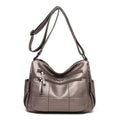 Leather Crossbody Tote