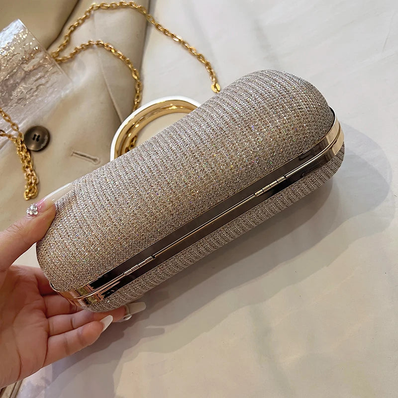 Buttoned Evening Clutch