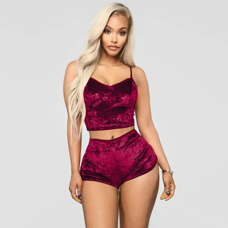 The Velvet Pajama Set