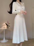 French Knit Midi Dress